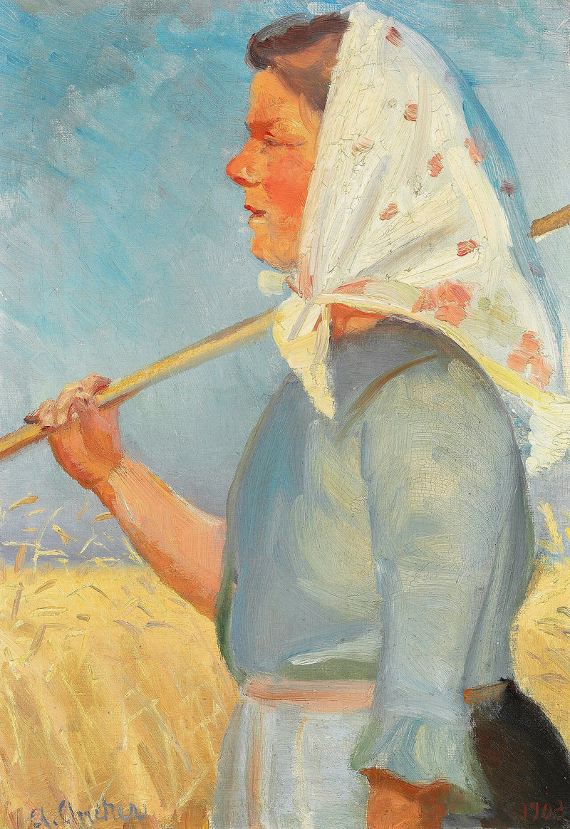 Harvest Girl - Anna Ancher