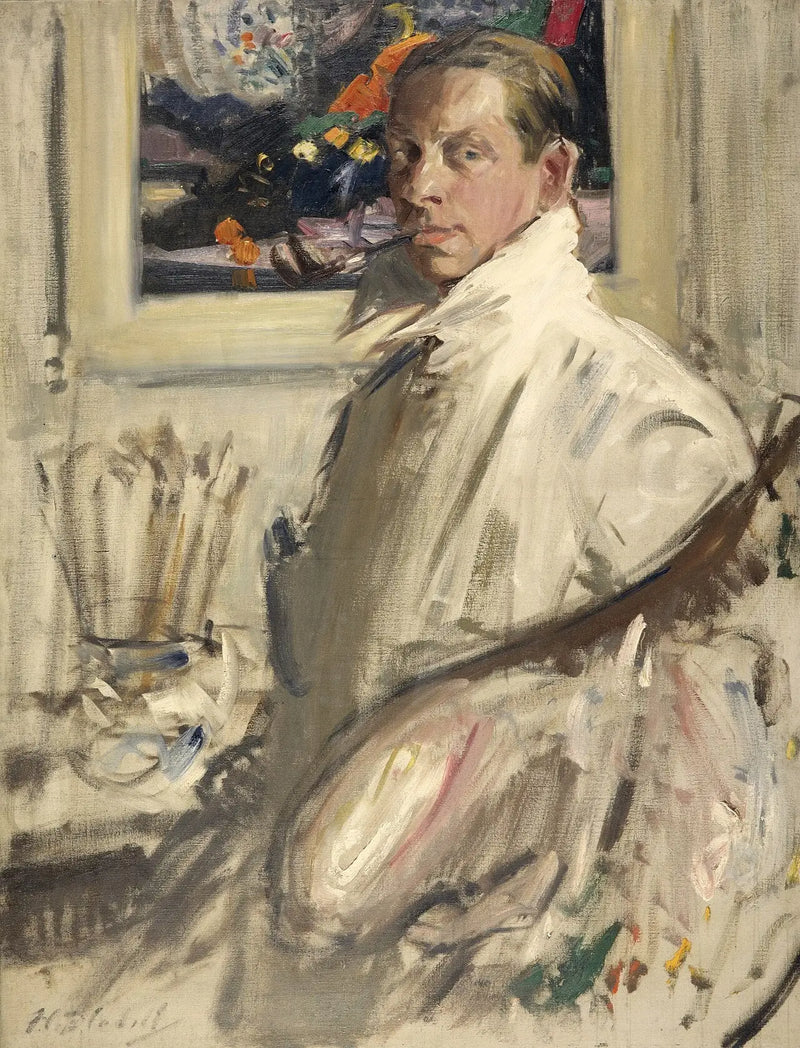 Francis Campbell Boileau Cadell, 1883 - 1937. Artist (Self-portrait) - Francis Cadell