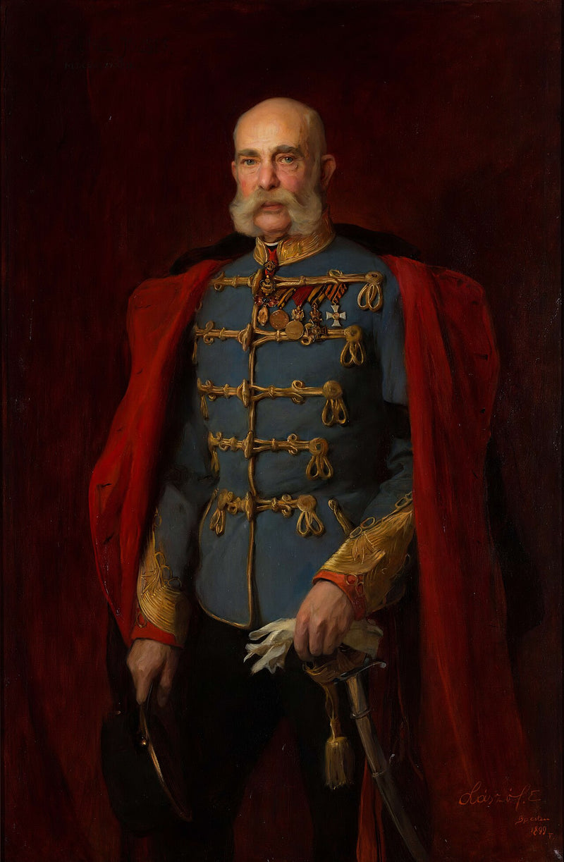 Franz Joseph I in Hussar Marshal's uniform - Philip de László