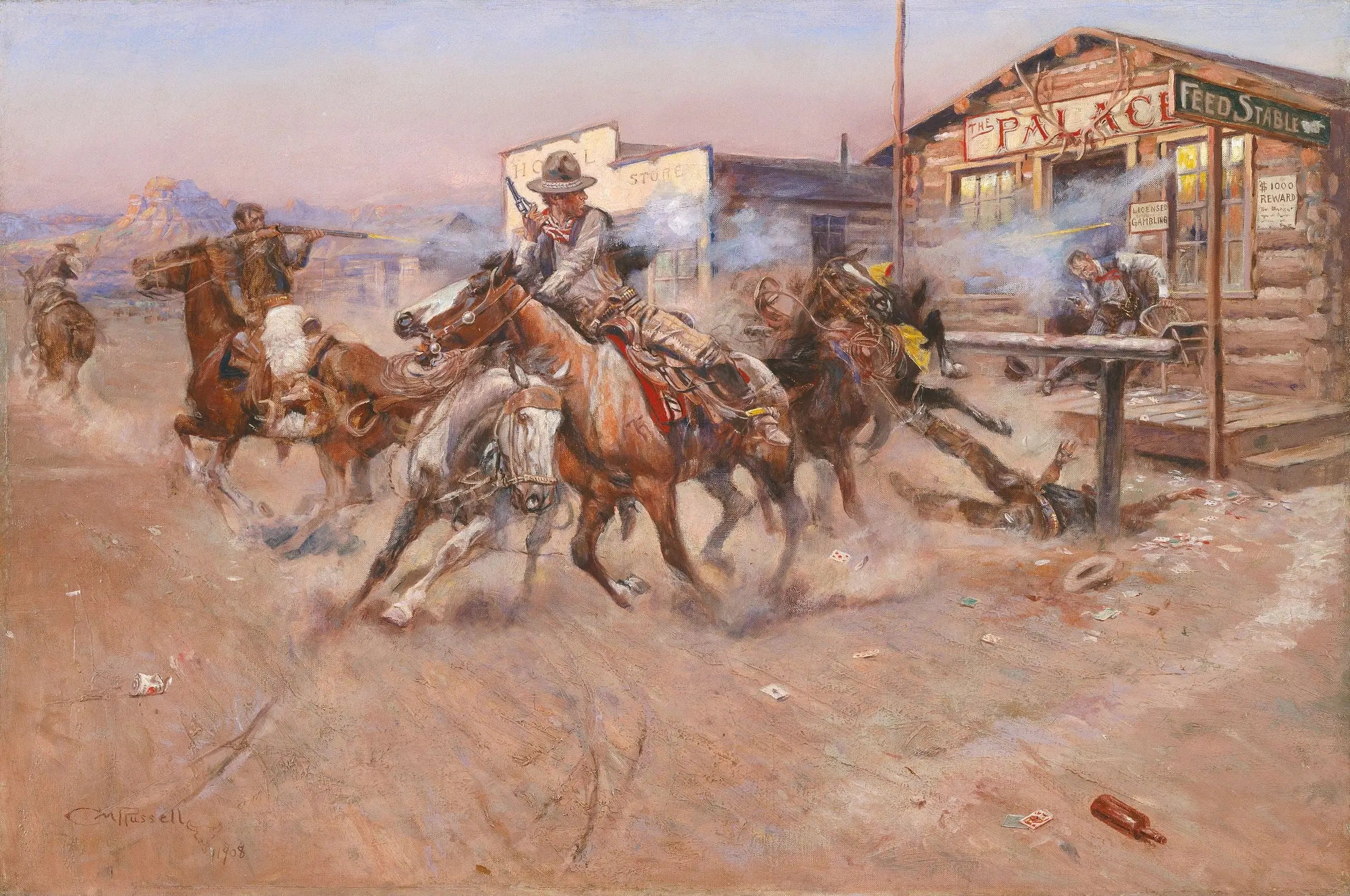 Fumée d’un.45 - Charles Marion Russell - Alpha Reproduction