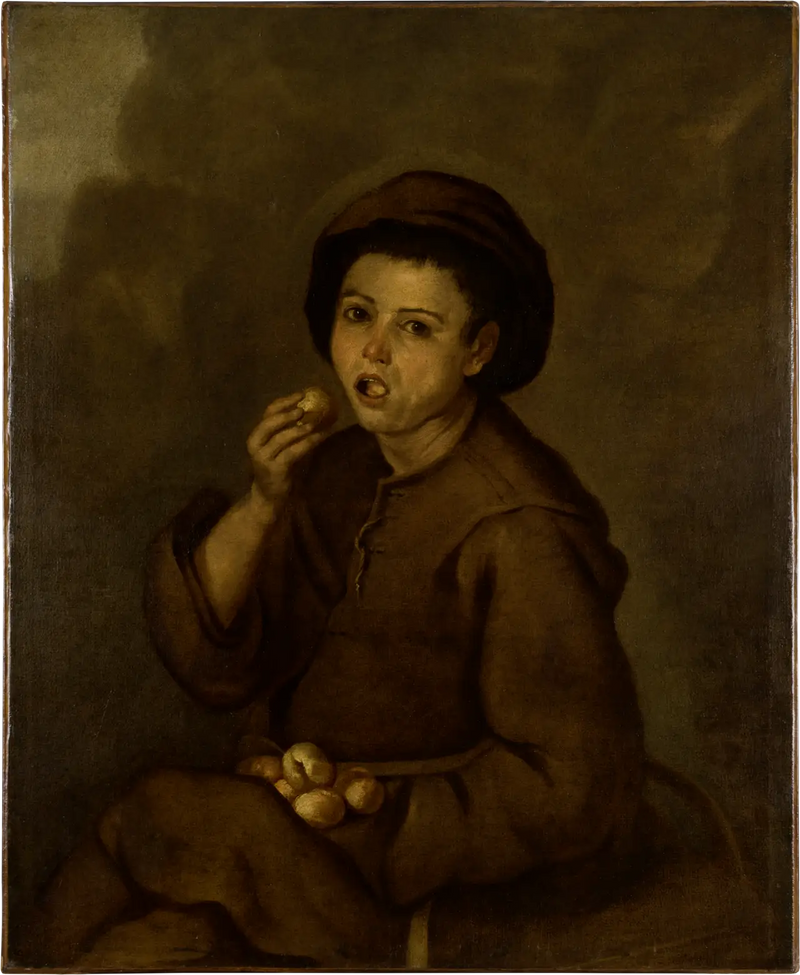 Boy Eating Peaches - Bartolomé Esteban Murillo