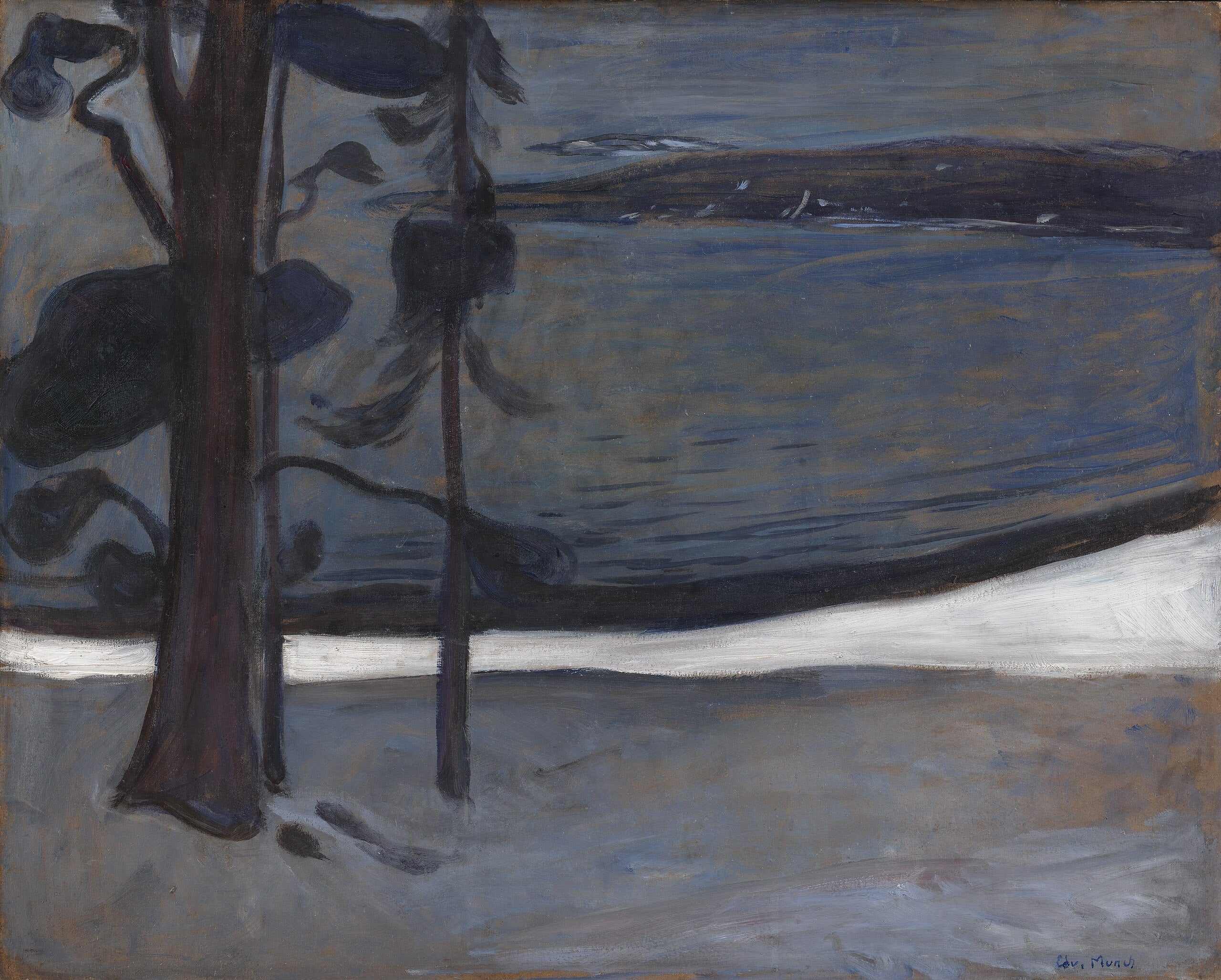 Winter at Nordstrand - Edvard Munch