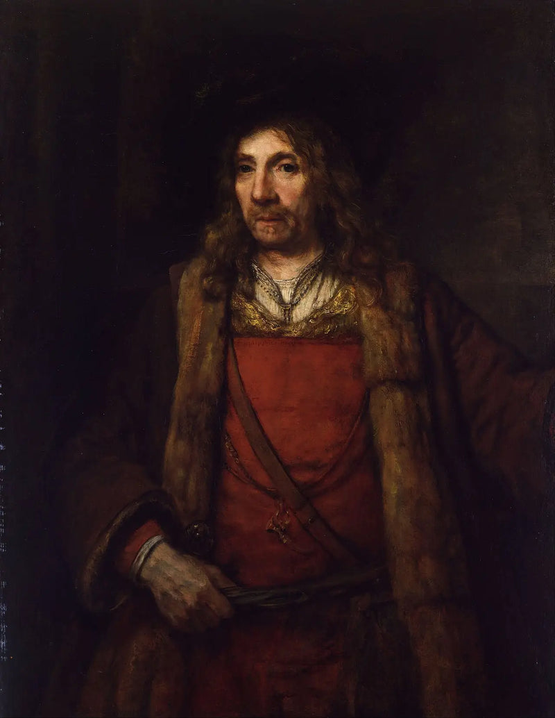 Man in a Fur-Lined Coat - Rembrandt