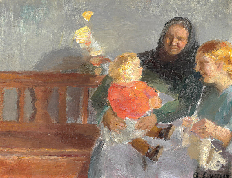 A sun-drenched interior, home to three generations. - Anna Ancher