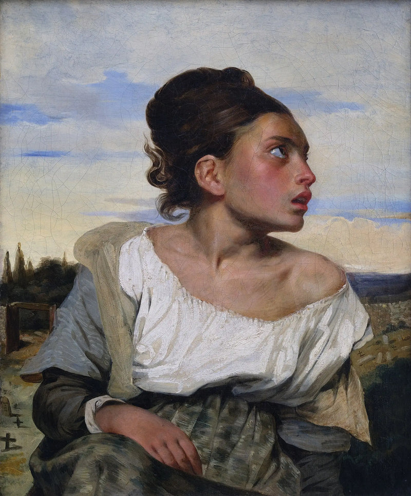 Young Orphan in the Cemetery - Eugène Delacroix