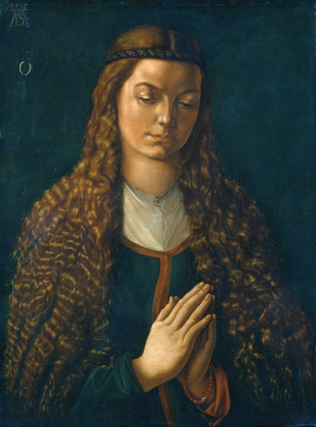 Young Woman with Flowing Hair - Albrecht Dürer