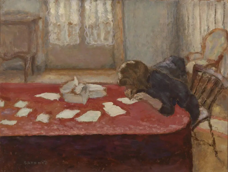 Young Woman Writing - Pierre Bonnard