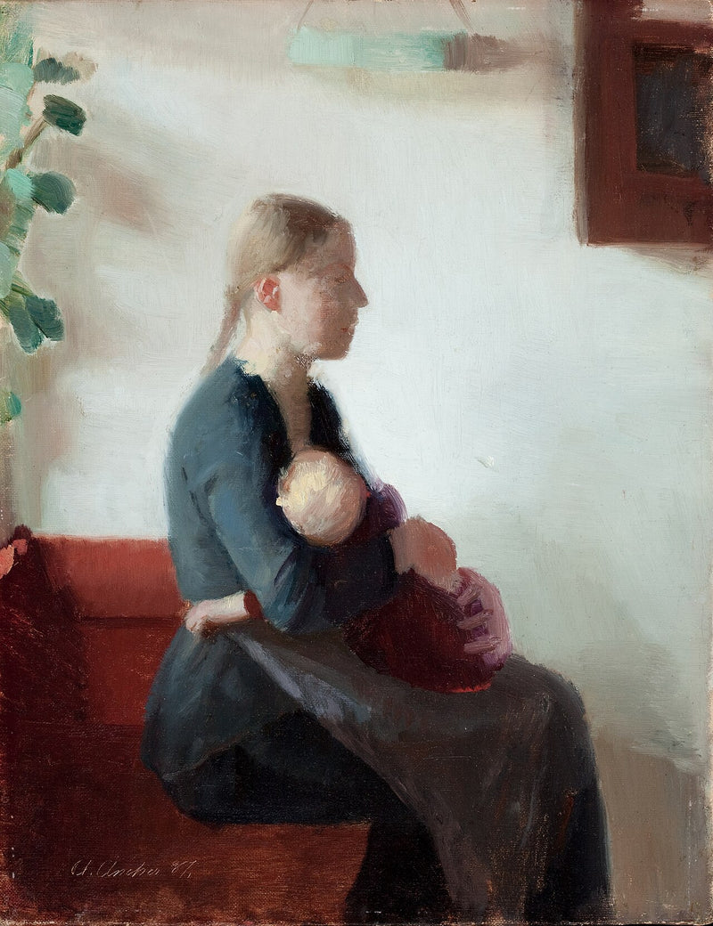 Young mother with her child - Anna Ancher