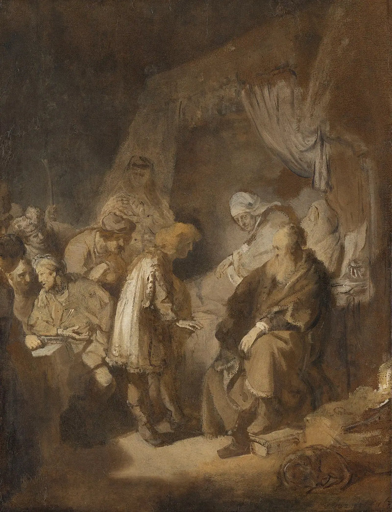 Joseph recounting his dreams to his parents and his brothers - Rembrandt