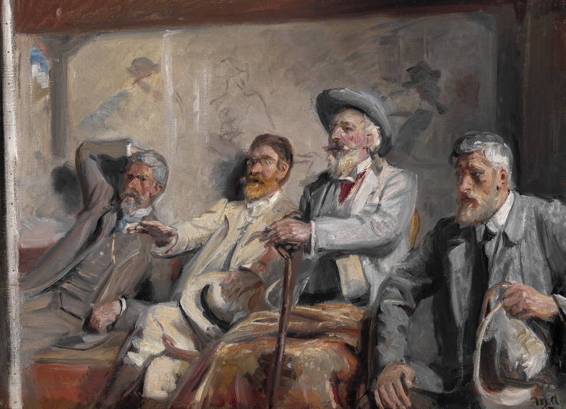 Art judges. Study. - Michael Peter Ancher