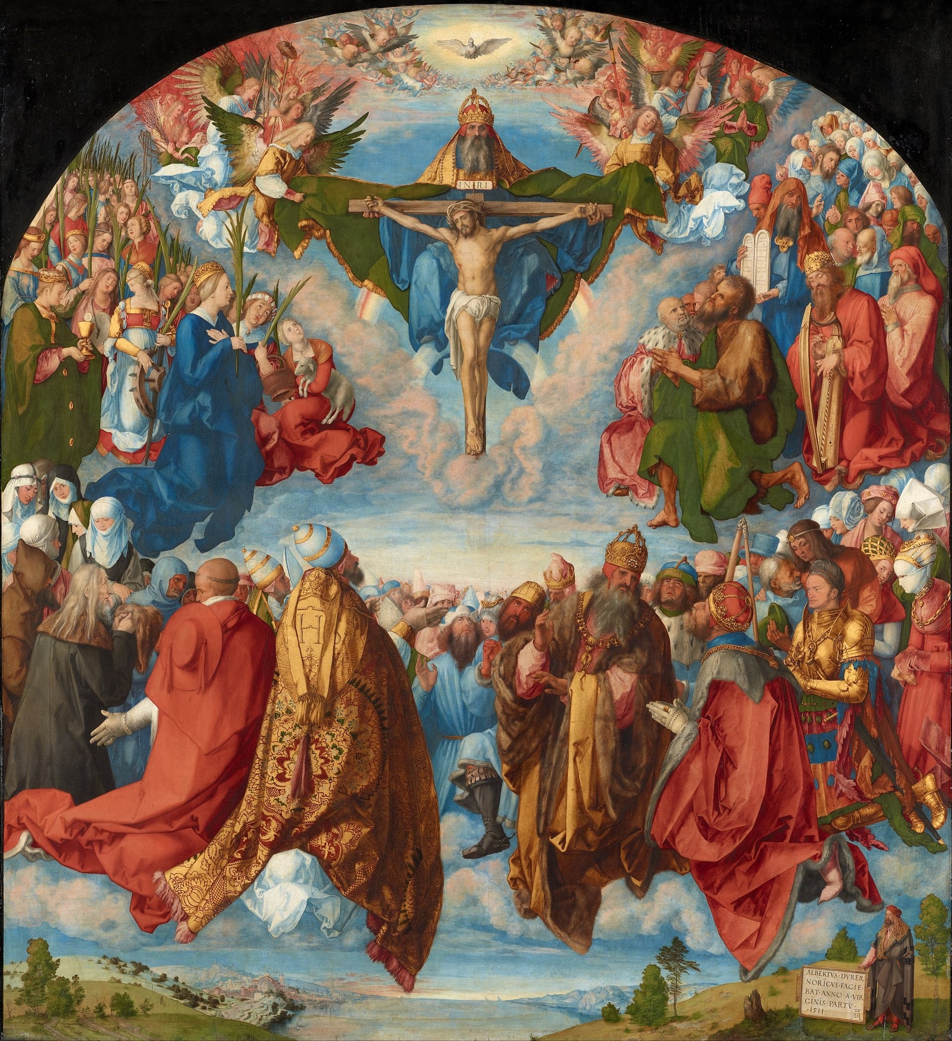 The Adoration of the Holy Trinity - Albrecht Dürer