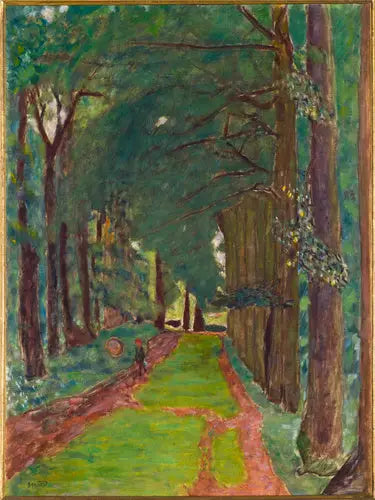 Reproduction du tableau « L'Allée d'arbres - Pierre Bonnard » par Alpha Reproduction en peinture à l’huile