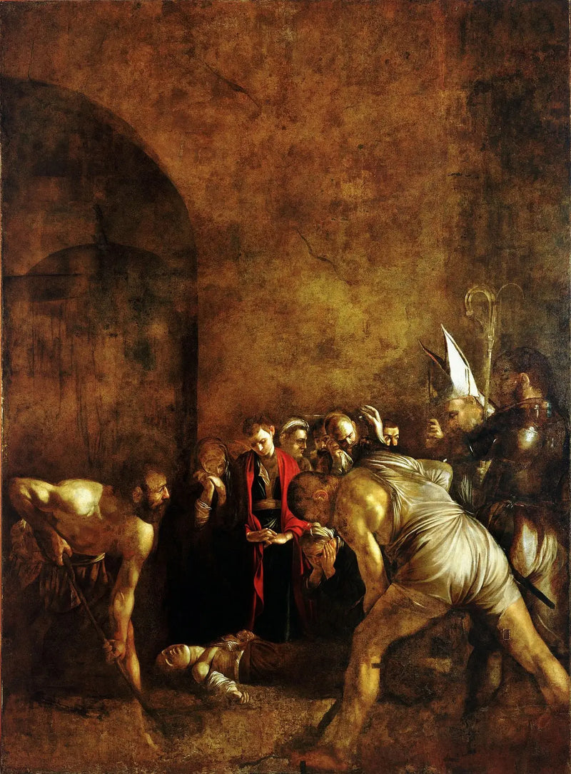 The Burial of Saint Lucy - Caravaggio
