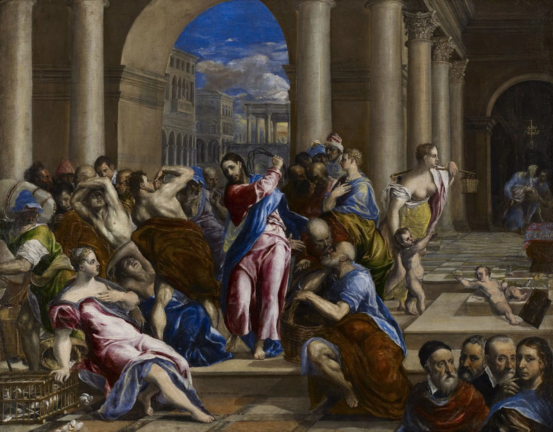 The Expulsion of the Merchants from the Temple - El Greco