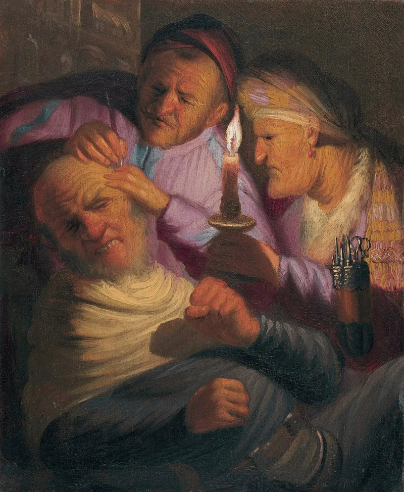 The Operation (Allegory of Touch) - Rembrandt