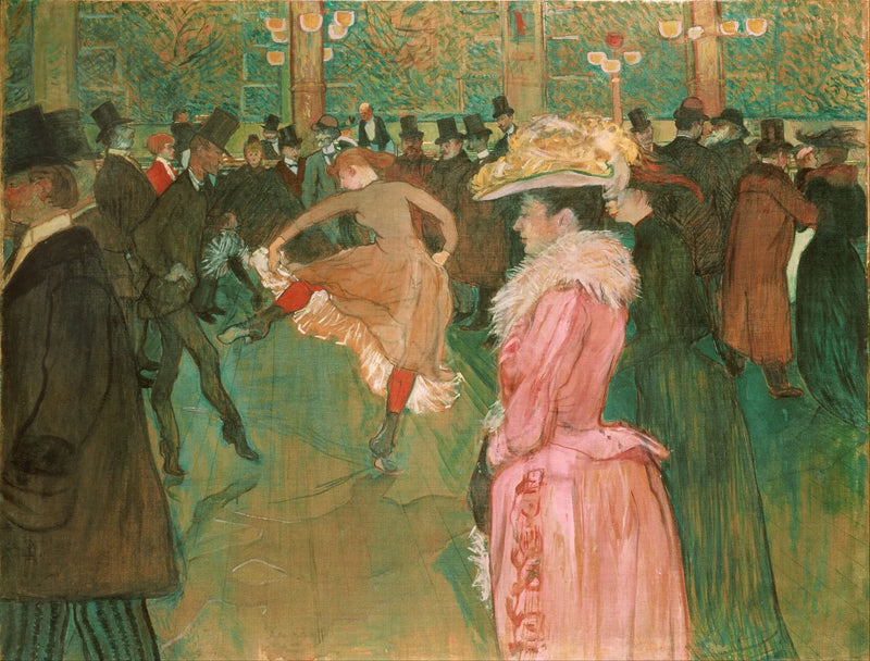 Dance at the Moulin-Rouge - Henri de Toulouse-Lautrec