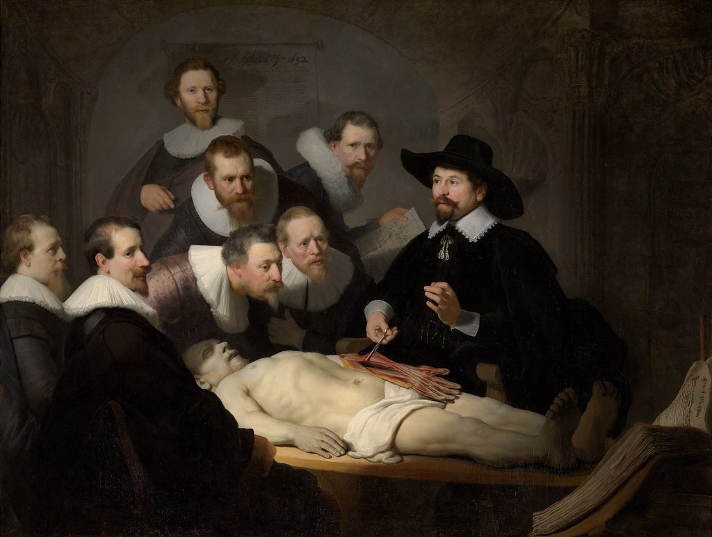 Reproduction du tableau « La Leçon d'anatomie du docteur Tulp - Rembrandt » par Alpha Reproduction en peinture à l’huile