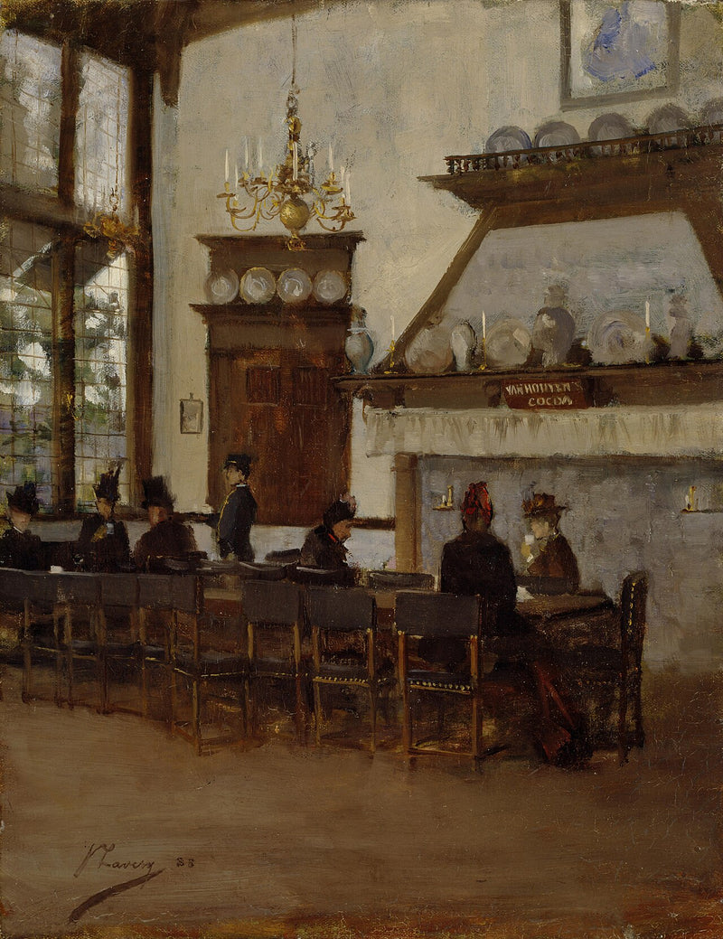 The Dutch Cocoa House at the 1888 Glasgow International Exhibition - John Lavery