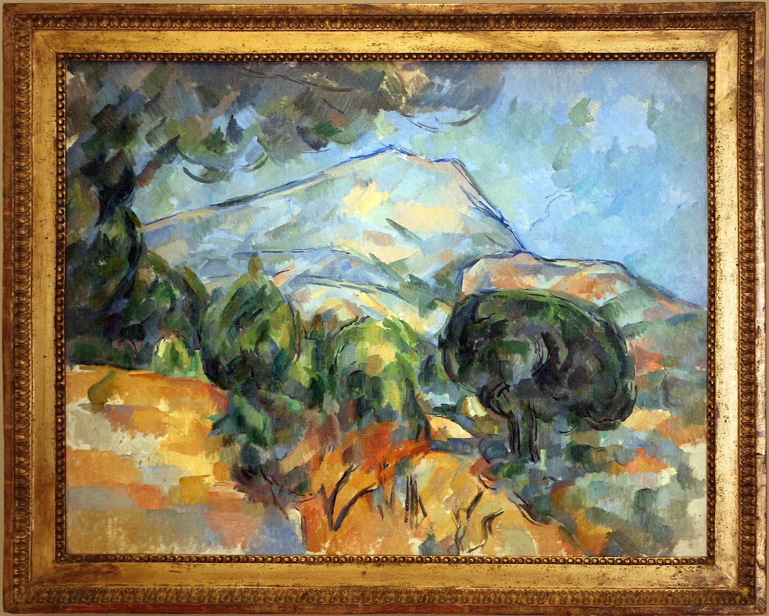 The Mountain Sainte-Victoire above the Tholonet Road (with umbrella pine) - Paul Cézanne