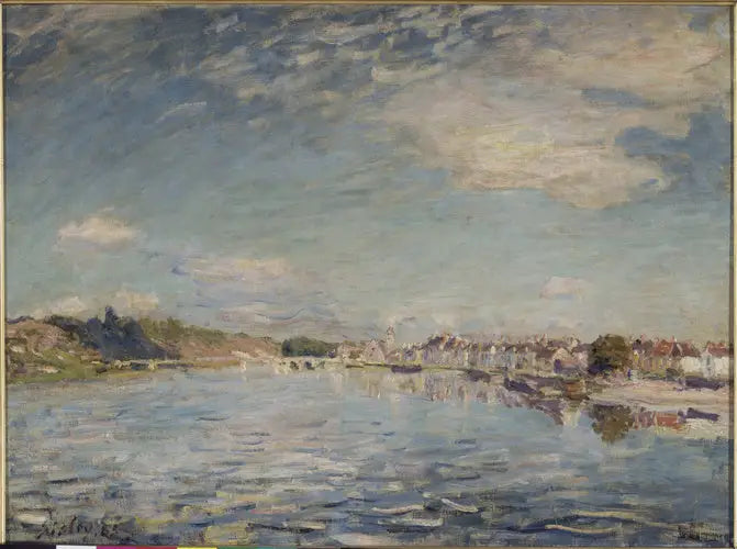 The Seine at Saint-Mammès - Alfred Sisley