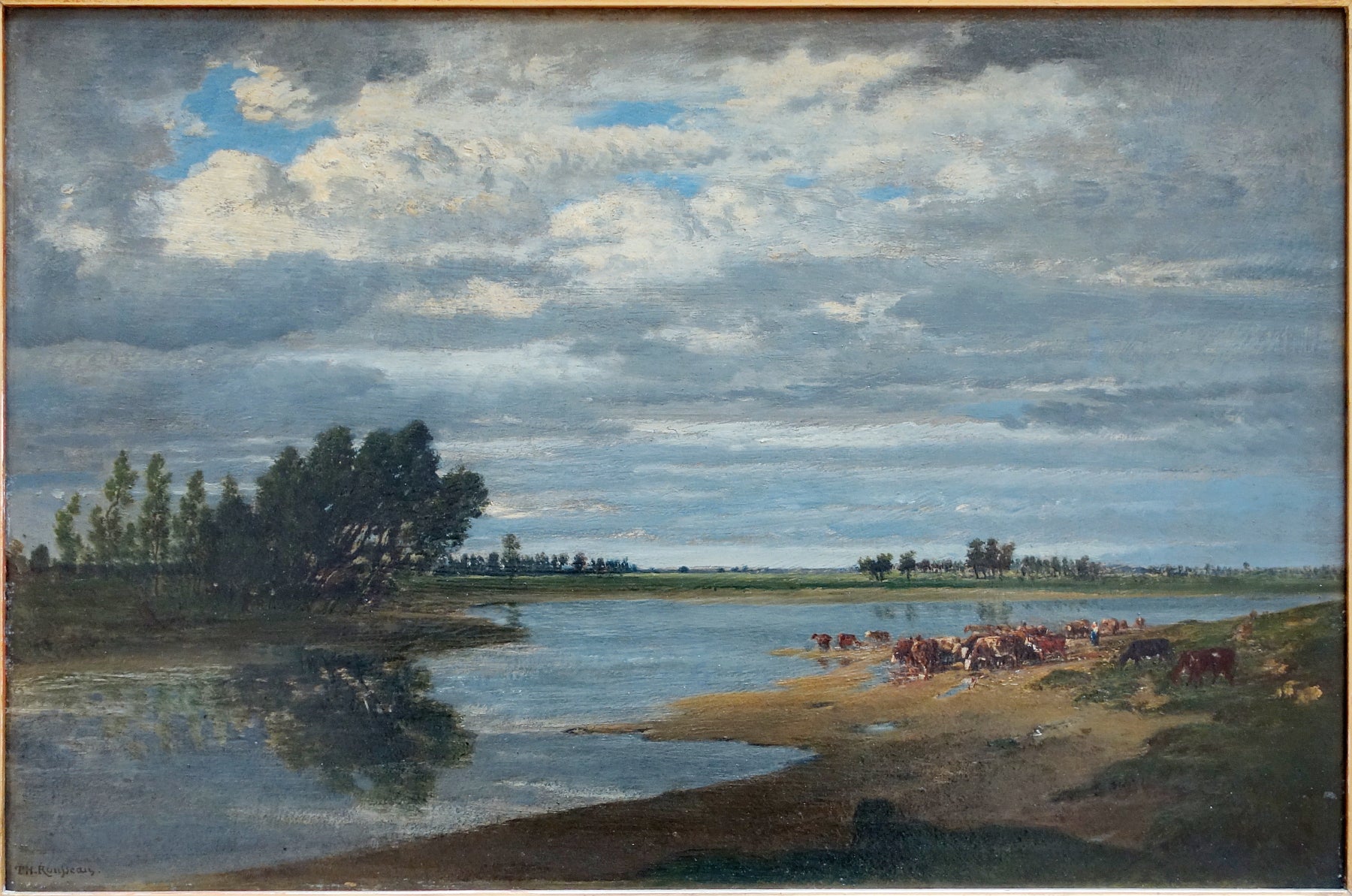 La Seine à Villeneuve-Saint-Georges - Théodore Rousseau