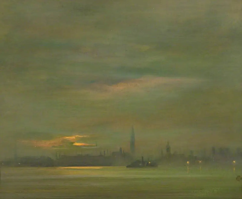 The Thames, in the Evening - James Abbott McNeill Whistler