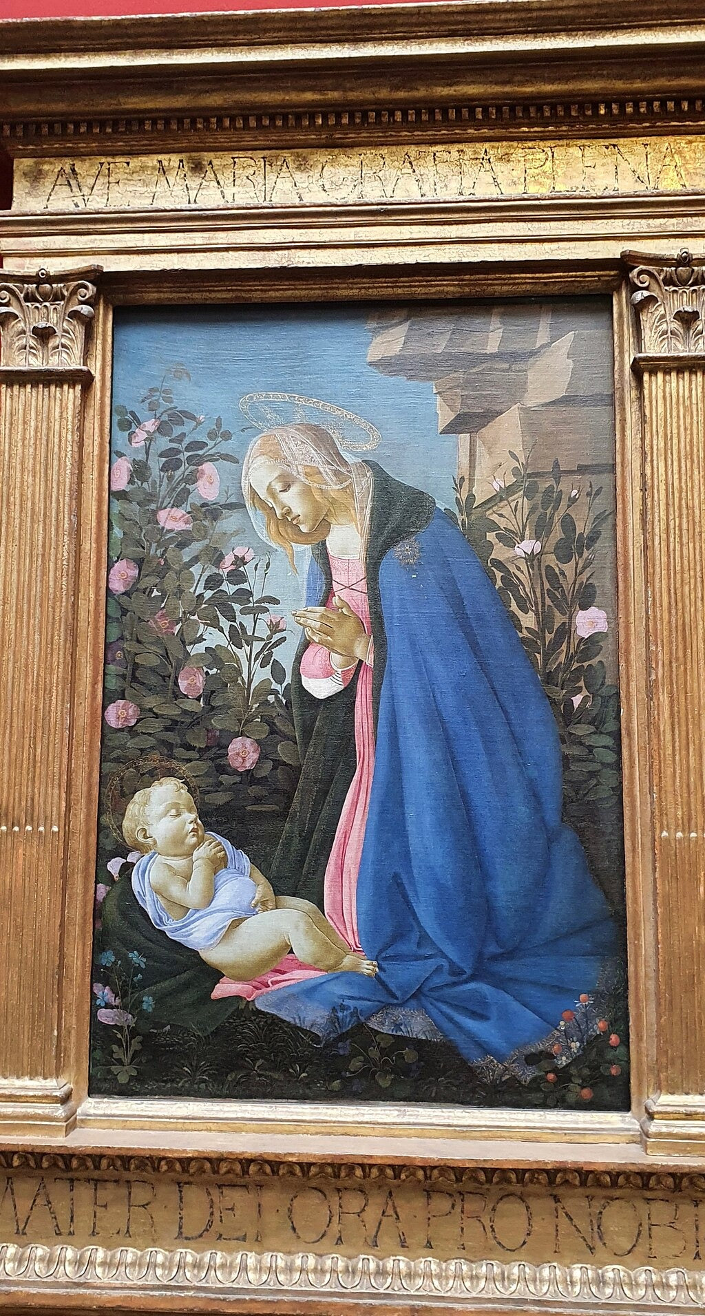 The Virgin Adoring the Sleeping Child Jesus - Sandro Botticelli