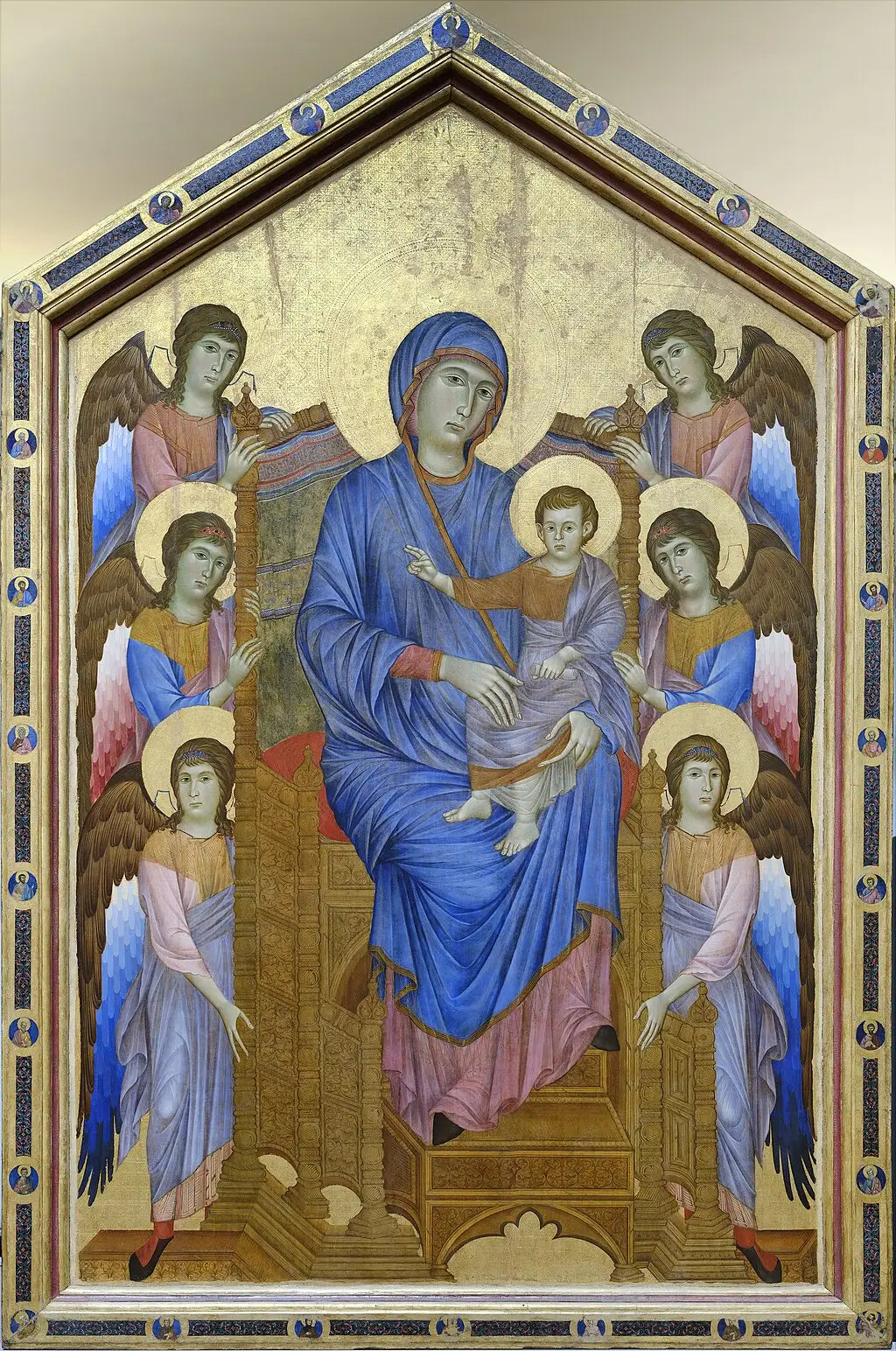 La Vierge et l’Enfant en majesté entourés de six anges - Cimabue - Alpha Reproduction