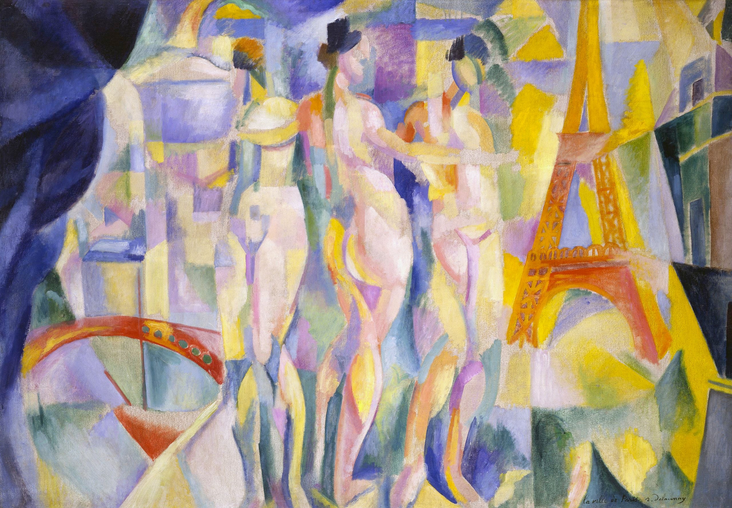 Reproduction du tableau « La Ville de Paris - Robert Delaunay » par Alpha Reproduction en peinture à l’huile
