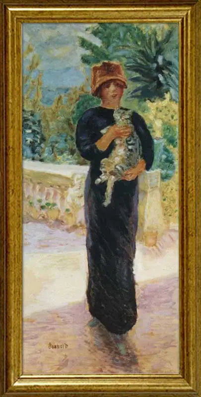 The Woman with the Cat - Pierre Bonnard