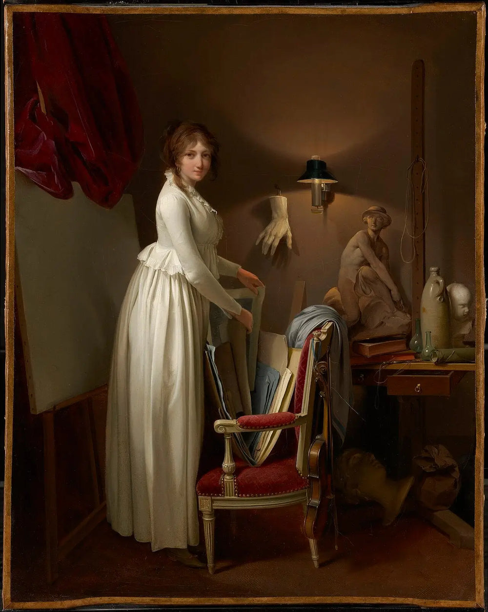 La femme de l’artiste dans son atelier - Louis-Léopold Boilly - Alpha Reproduction