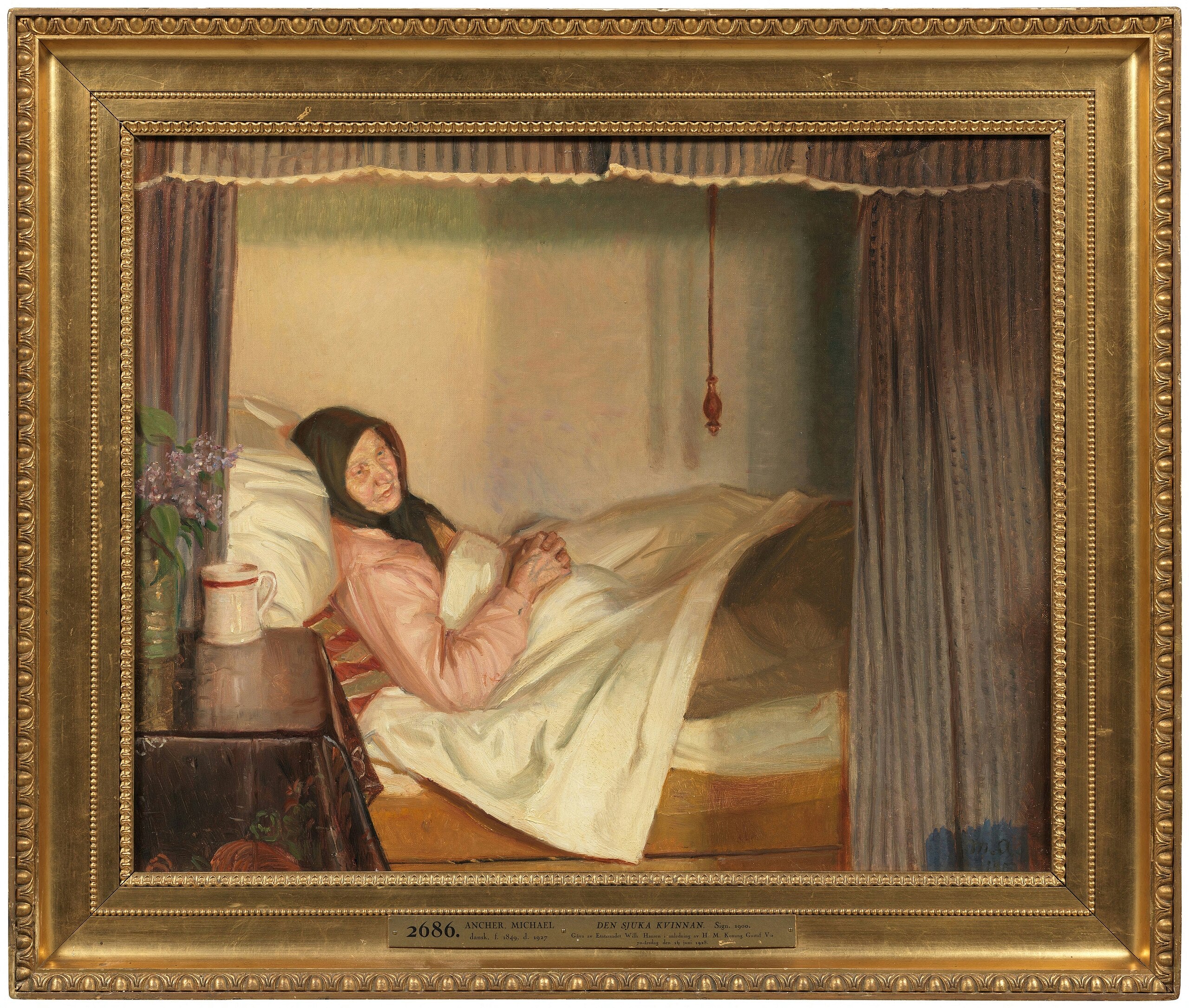 The Sick Woman - Michael Peter Ancher