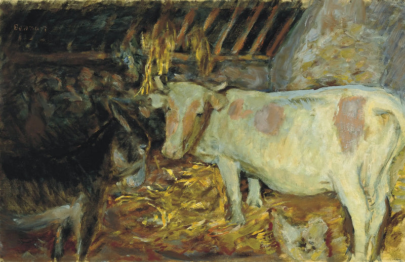 The Barn (Cow in the Stable) - Pierre Bonnard