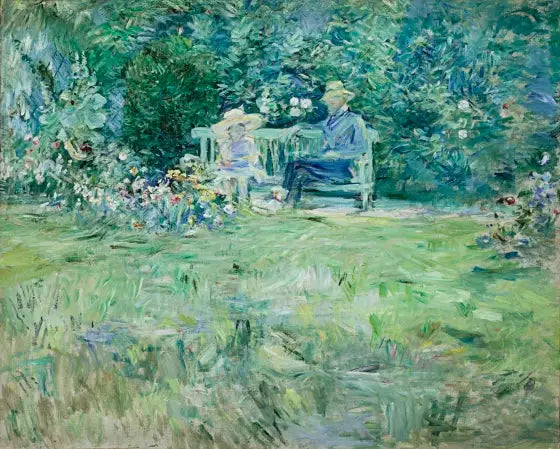 The Lesson in the Garden - Berthe Morisot