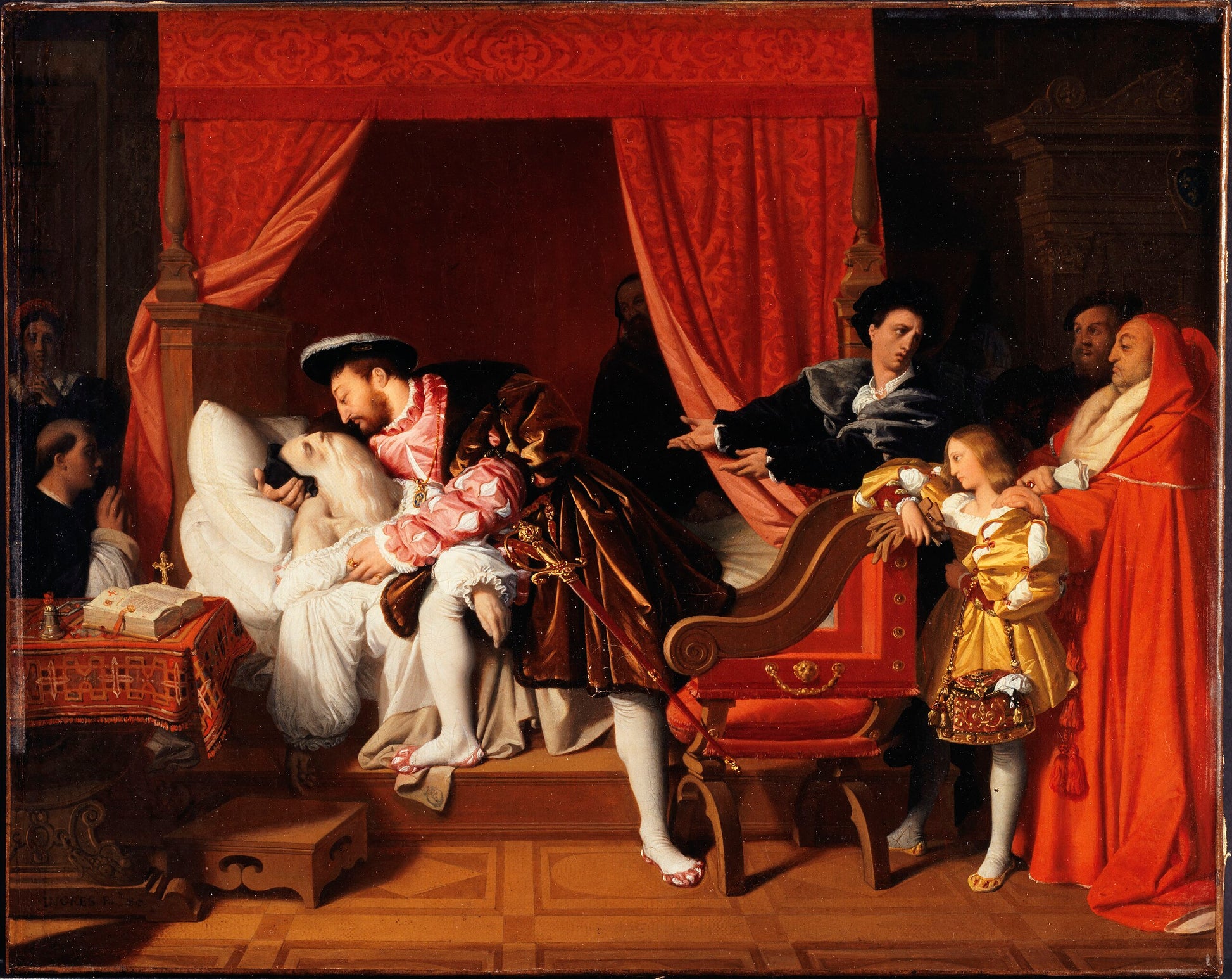 The Death of Leonardo da Vinci - Jean-Auguste-Dominique Ingres