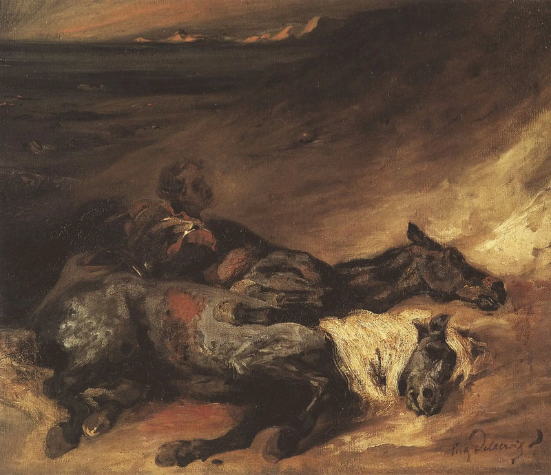 The Night After the Battle of Waterloo - Eugène Delacroix