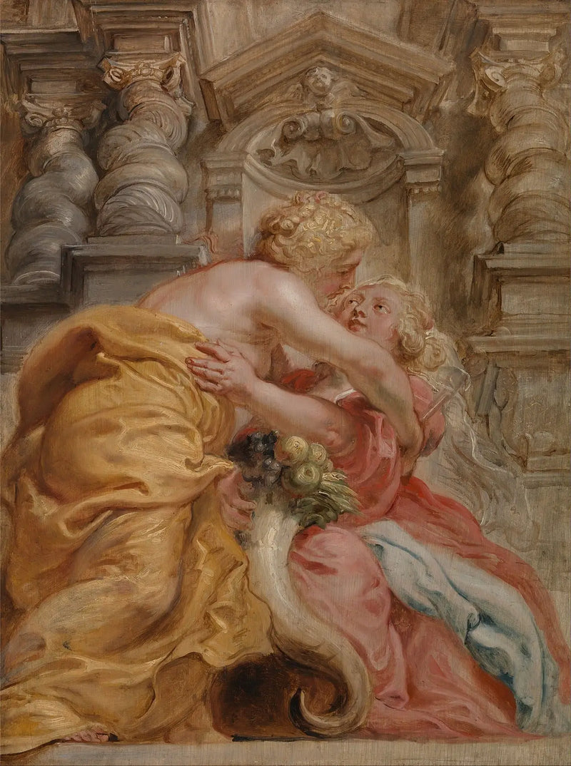 Peace Embracing Abundance - Peter Paul Rubens