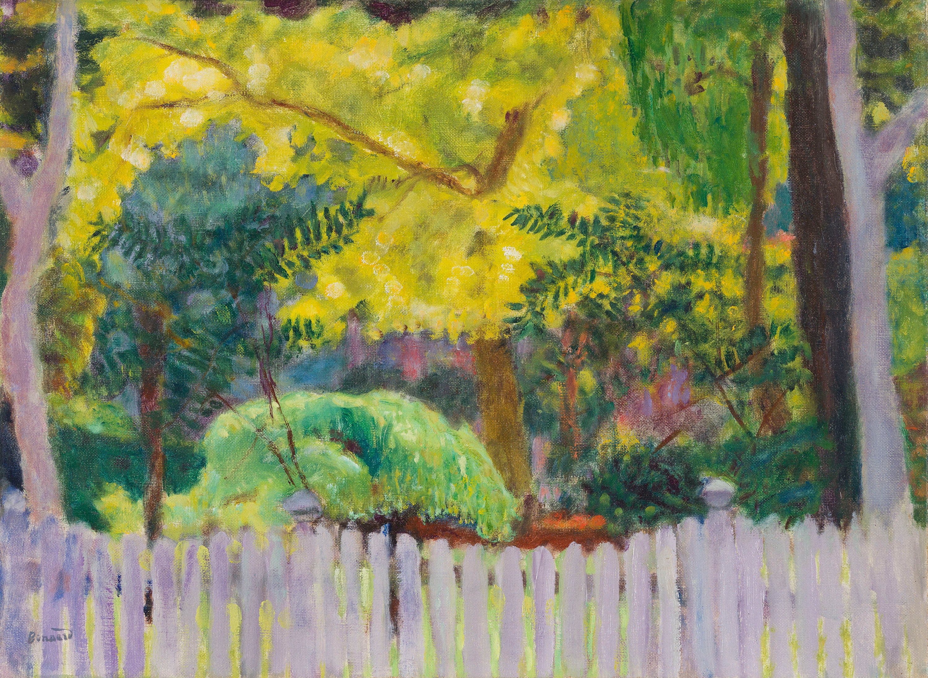 Reproduction du tableau « La palissade violette - Pierre Bonnard » par Alpha Reproduction en peinture à l’huile