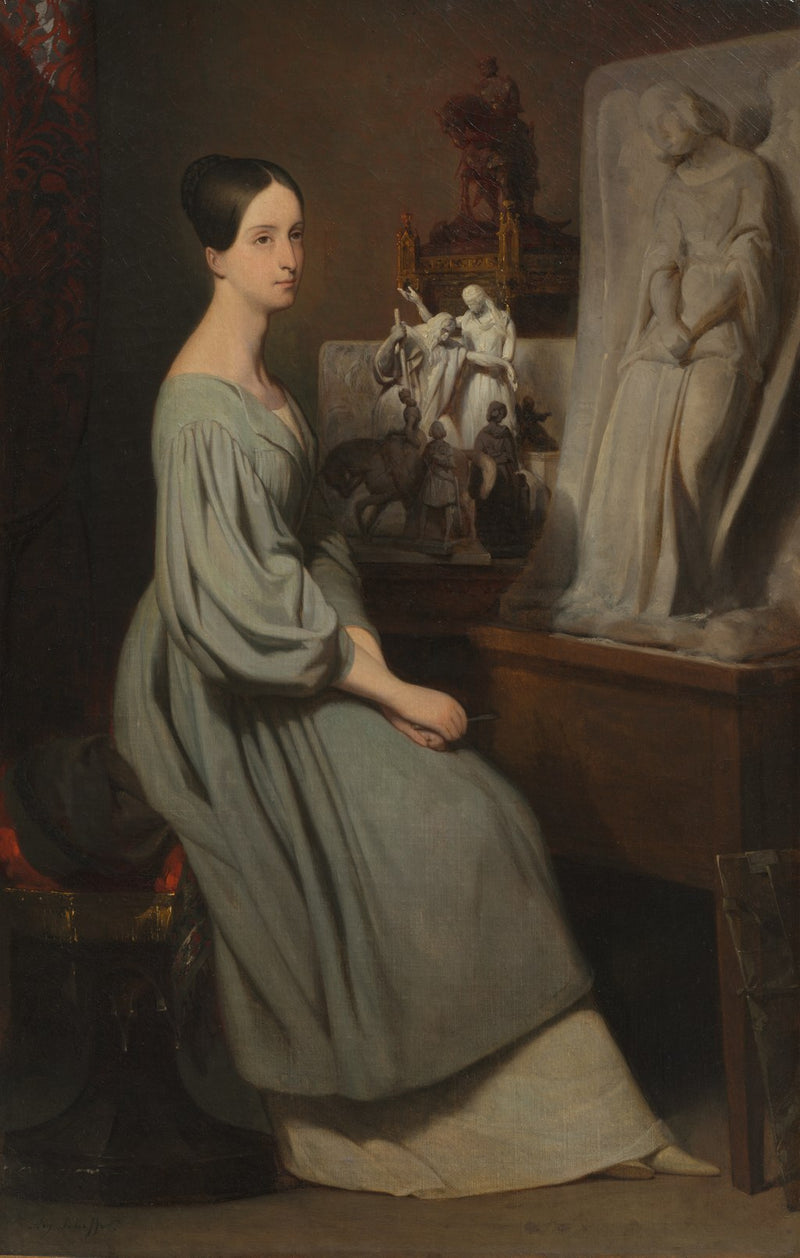 Princess Marie of Orléans in her studio - Ary Scheffer