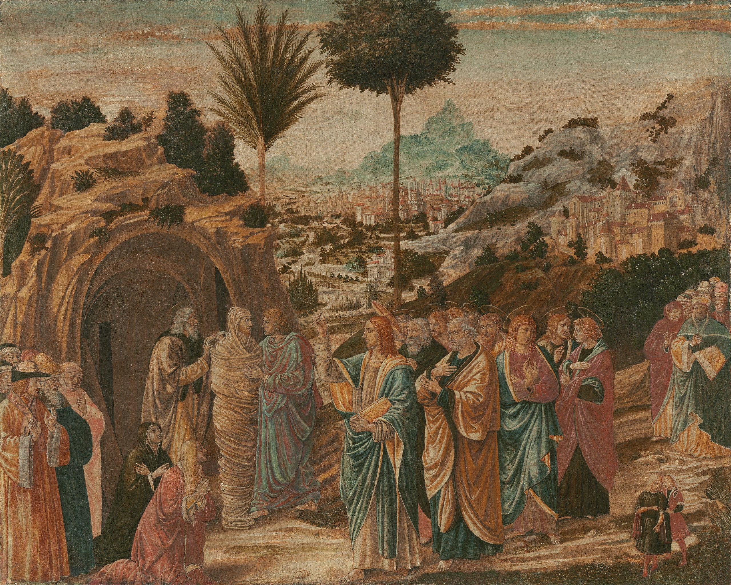 La résurrection de Lazare - Benozzo Gozzoli