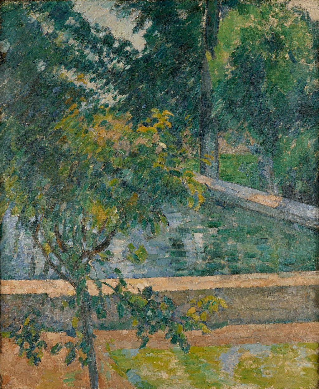 Reproduction du tableau « Le Bassin du Jas de Bouffan - Paul Cézanne » par Alpha Reproduction en peinture à l’huile
