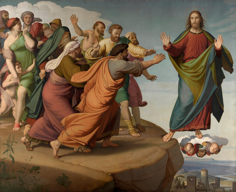 The Christ échappe aux pharisiens - Johann Friedrich Overbeck