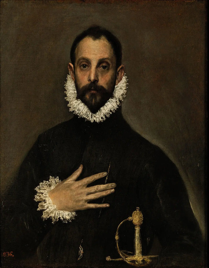The Gentleman with Hand on Chest - El Greco