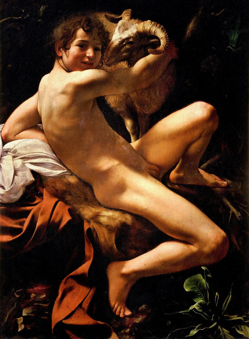 The Young Saint John the Baptist with the Ram - Caravaggio