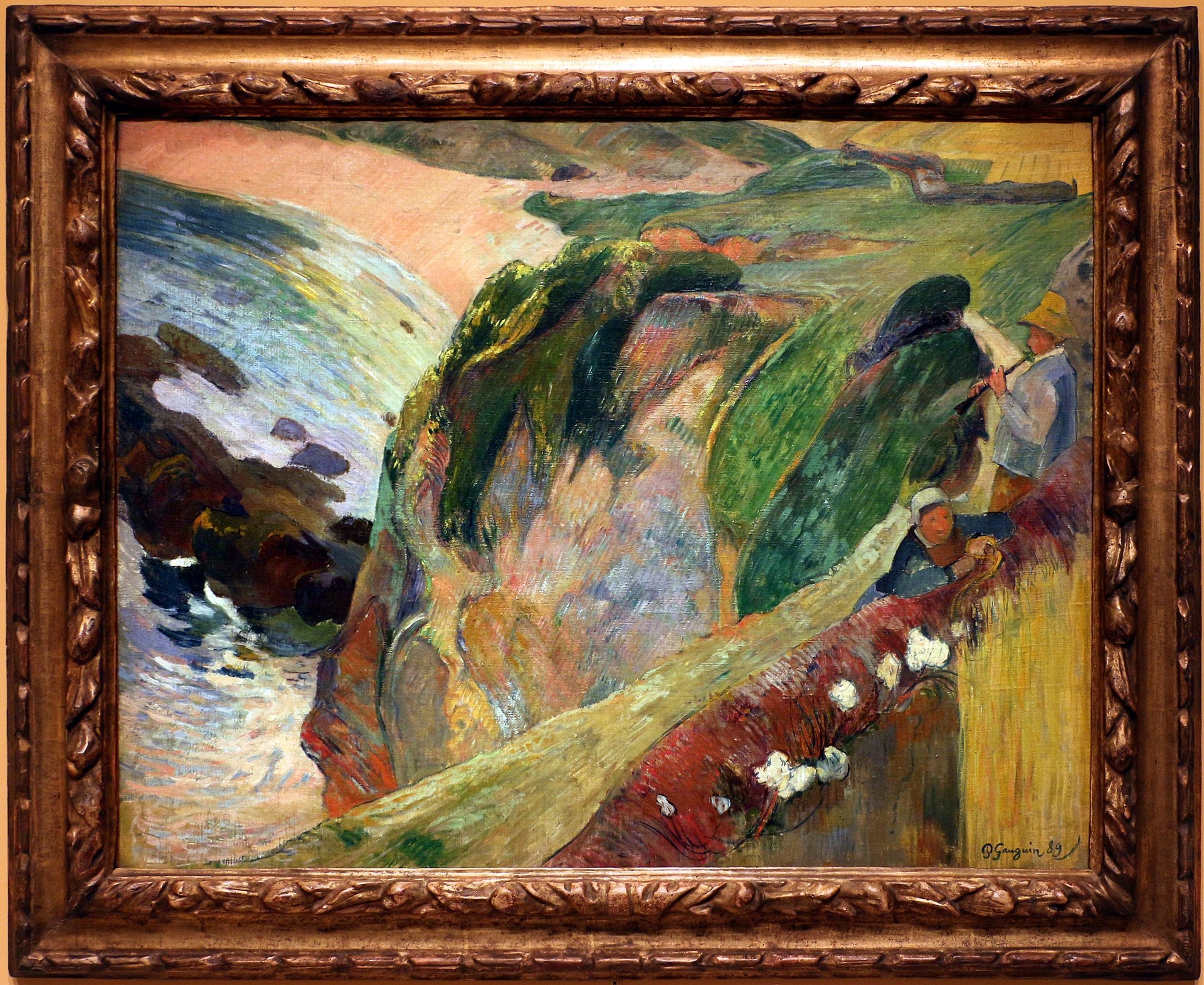 The Pipers on the Cliff - Paul Gauguin