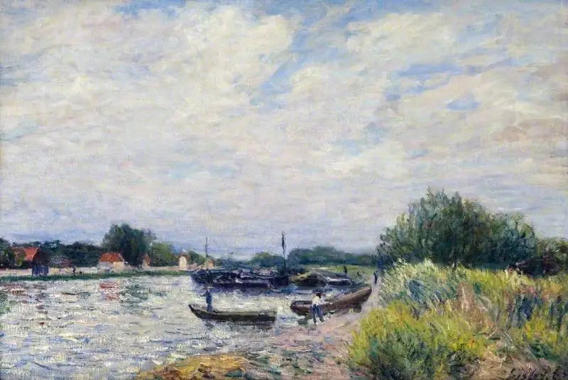 The Loing at Saint-Mammès - Alfred Sisley