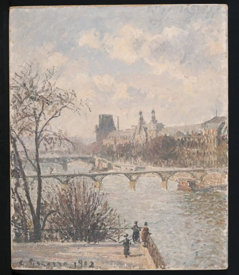 The Louvre, Morning - Camille Pissarro