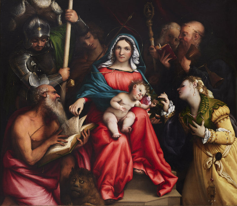 The Mystic Marriage of Saint Catherine (Lotto, Rome) - Lorenzo Lotto