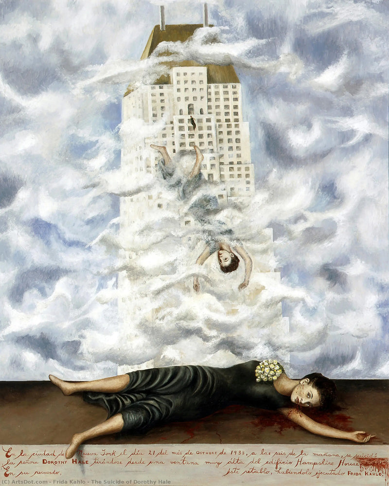 The Suicide of Dorothy Hale - Frida Kahlo