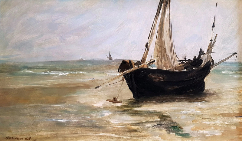 The Black Boat at Berck - Édouard Manet